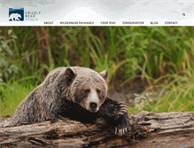 Tablet Screenshot of grizzlybearranch.ca
